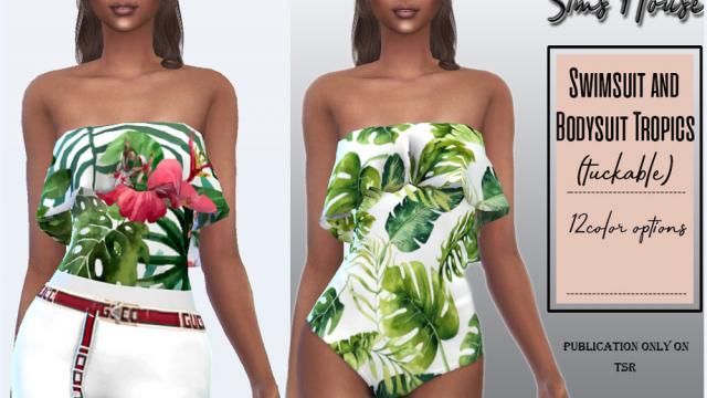 Bodysuit and Swimsuit Tropica (tuckable)