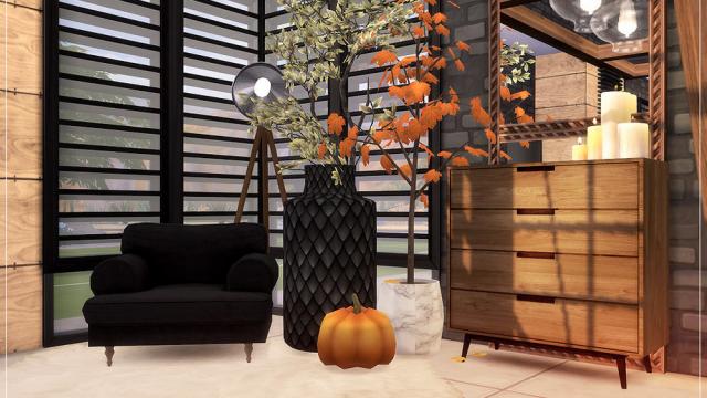 Autumn Loft Livingroom  Nov 16, 2020 for The Sims 4