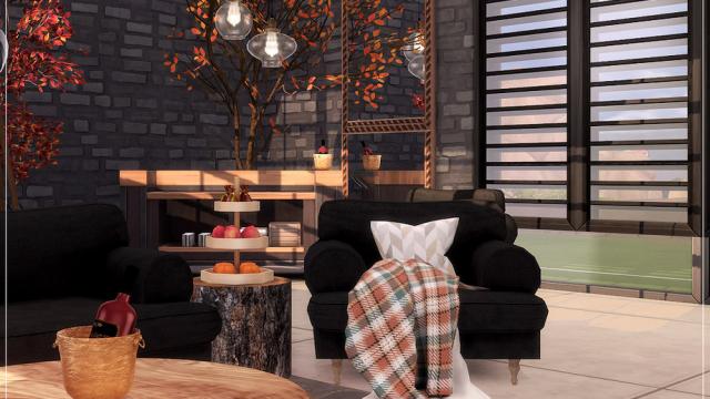 Autumn Loft Livingroom  Nov 16, 2020 for The Sims 4