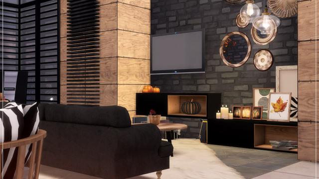 Autumn Loft Livingroom  Nov 16, 2020 for The Sims 4