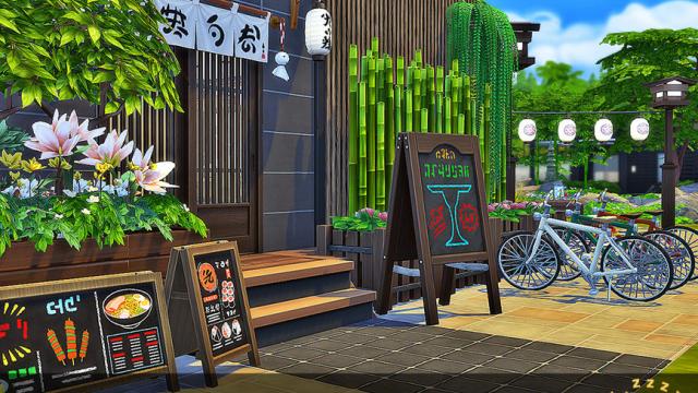 QE Lan Izakaya NOCC для The Sims 4