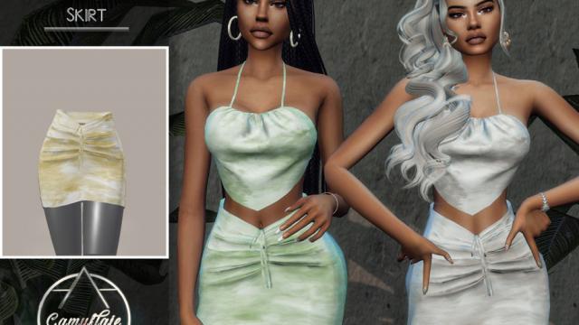 Camuflaje - Dunja Set (Skirt) for The Sims 4