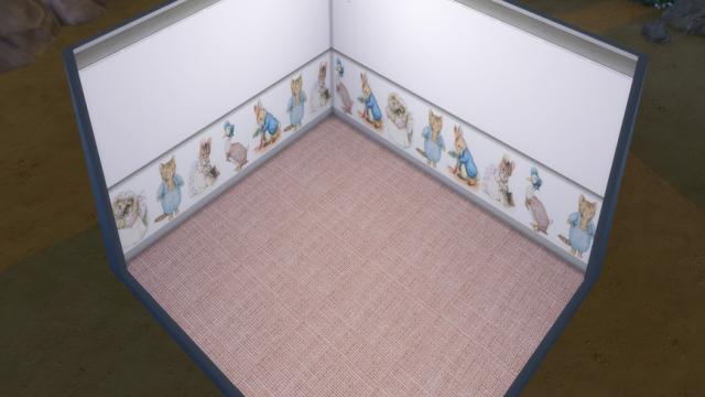 Peter Rabbit Wall Paper for The Sims 4