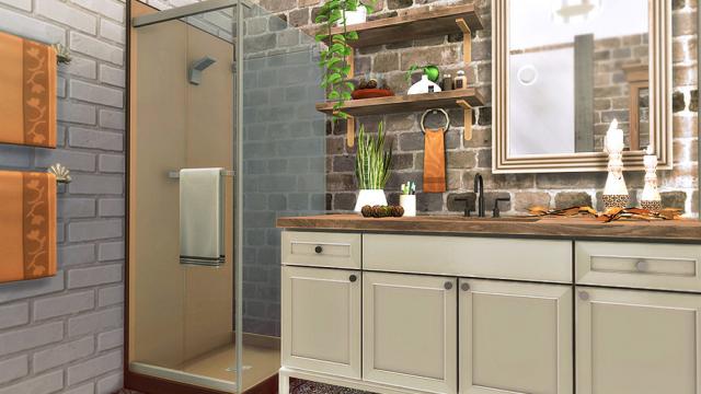 Autumn Grace - Bathroom для The Sims 4