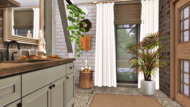 Autumn Grace - Bathroom для The Sims 4