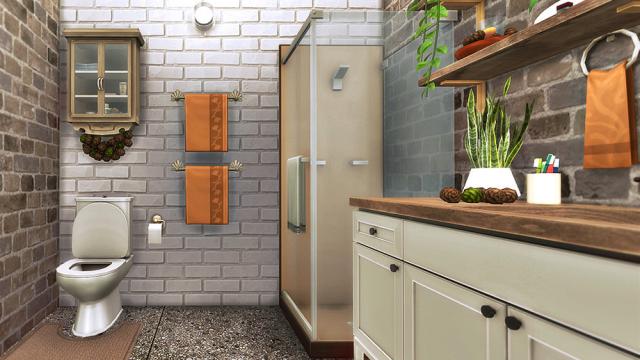 Autumn Grace - Bathroom для The Sims 4