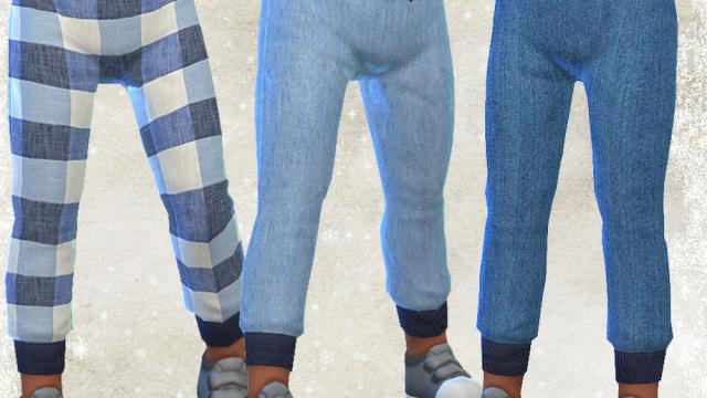 Toddler Denim Sweatpants