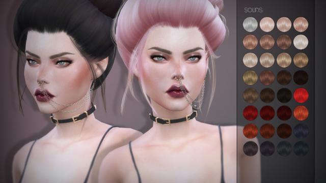 LeahLillith Dandelion Hair для The Sims 4