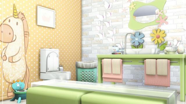 Soap Suds Bathroom for The Sims 4