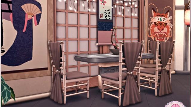 Karaoke Bar Hazakura for The Sims 4