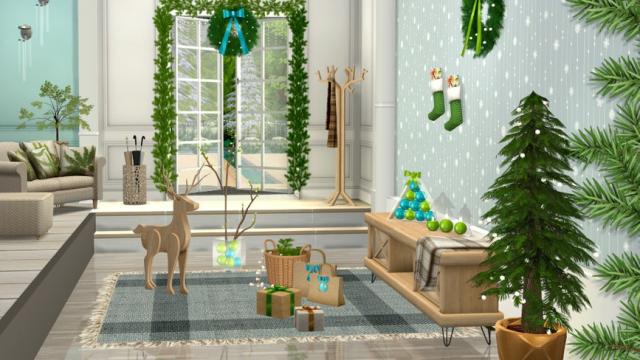 Holiday Wonderland - Christmas Entrance для The Sims 4