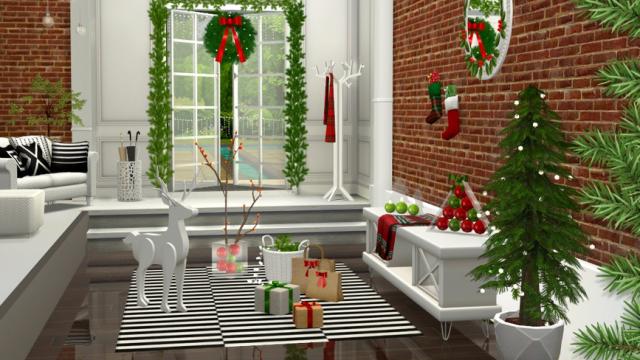 Holiday Wonderland - Christmas Entrance для The Sims 4