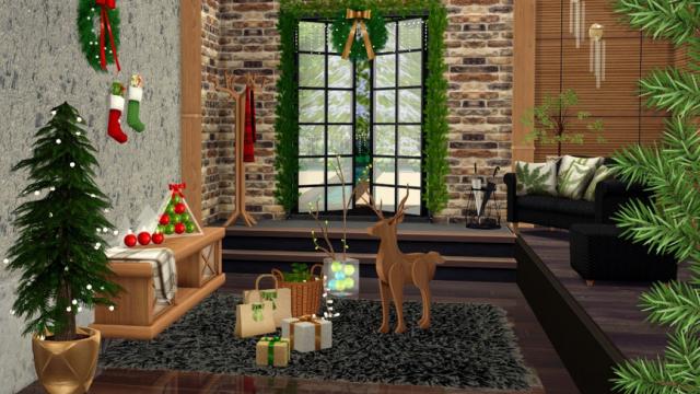 Holiday Wonderland - Christmas Entrance для The Sims 4