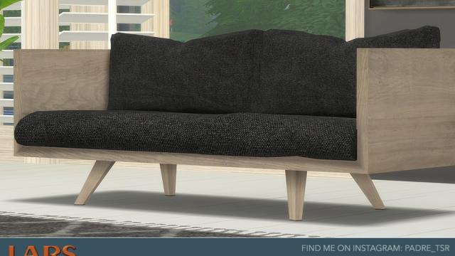 Lars Living Room - Loveseat - Nuts and Wood