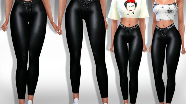 Female Leather Leggings