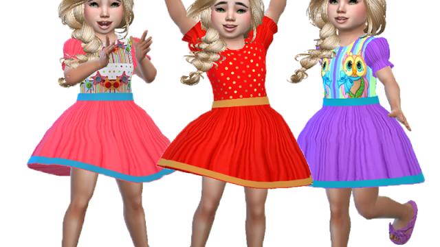 T55 Toddler dress 10 (Base game) for The Sims 4