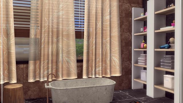 Deluxe-bathroom II для The Sims 4