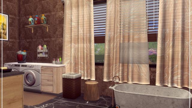 Deluxe-bathroom II для The Sims 4