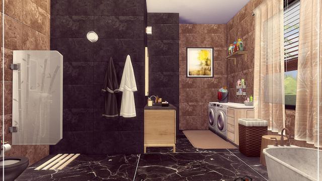 Deluxe-bathroom II для The Sims 4