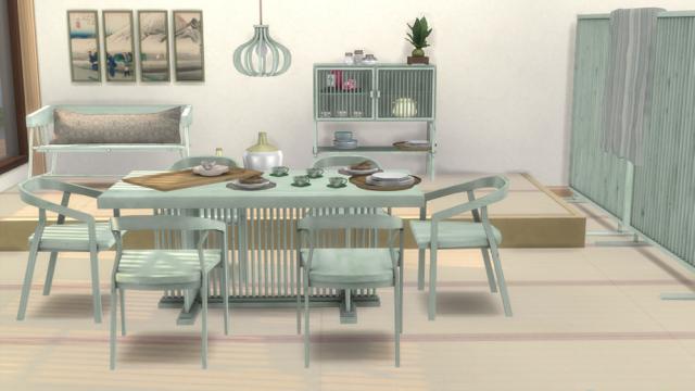 kardofe_Keiji Diningroom_ для The Sims 4