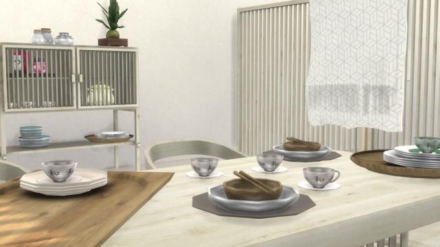 kardofe_Keiji Diningroom_ для The Sims 4