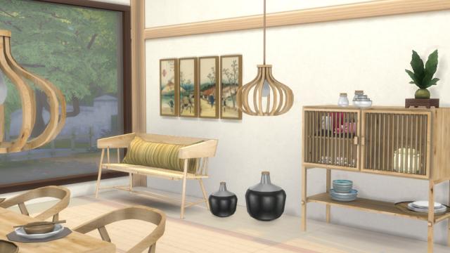 kardofe_Keiji Diningroom_ для The Sims 4