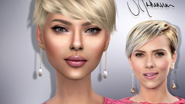 Scarlett Johansson for The Sims 4