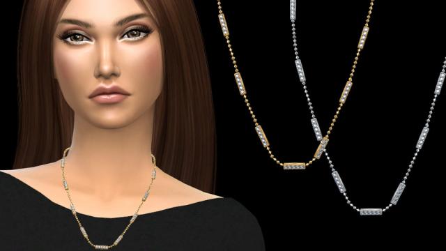 NataliS_Diamond bar necklace