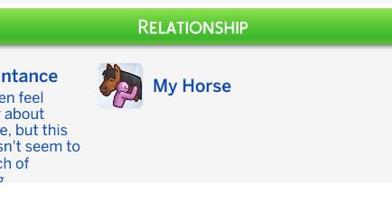 Horse Ownership for The Sims 4