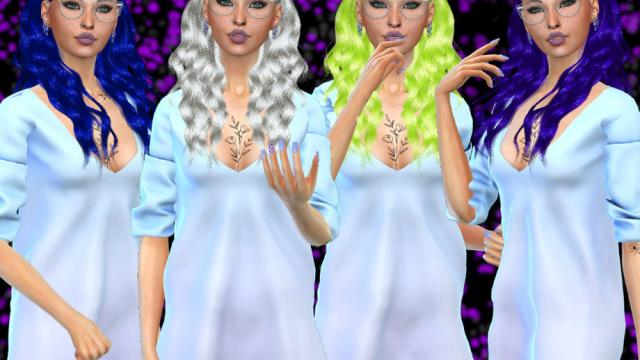 Recolor of LeahLillith's Melanie hair for The Sims 4