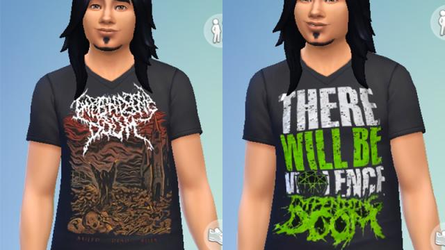 Impending Doom Shirts for The Sims 4