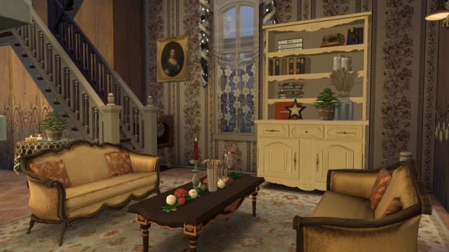 Freddie's 2020 Christmas Room для The Sims 4