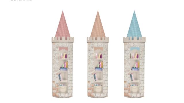 [Princess nursery] - castle bookshelf