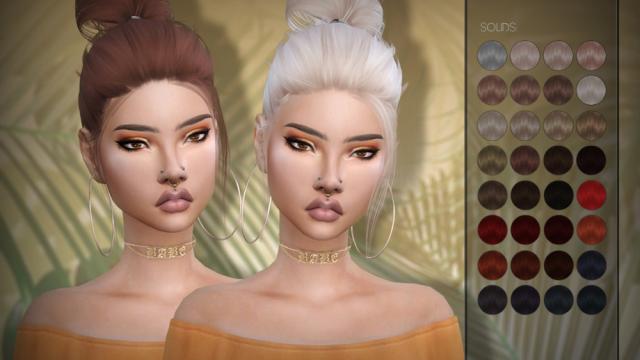 LeahLillith Clique Hair для The Sims 4