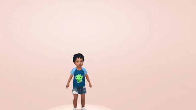 Toddler T-shirts for The Sims 4