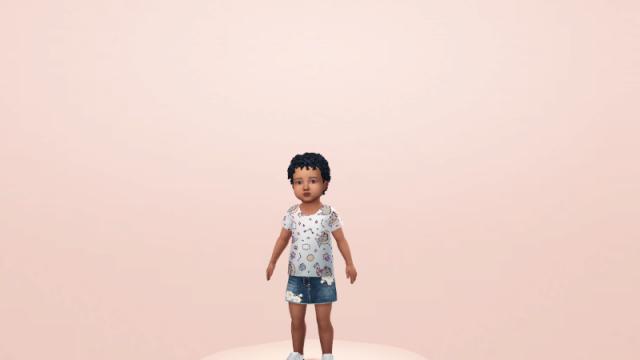 Toddler T-shirts for The Sims 4