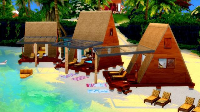 Wave -holiday rental для The Sims 4