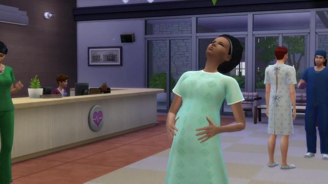 Меньше паники при родах / Less Labour Panic для The Sims 4
