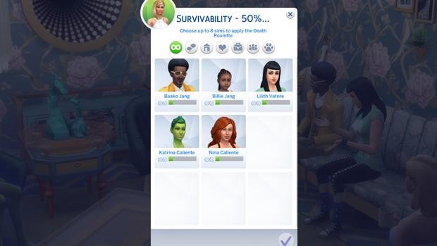 Death Roulette Challenge for The Sims 4