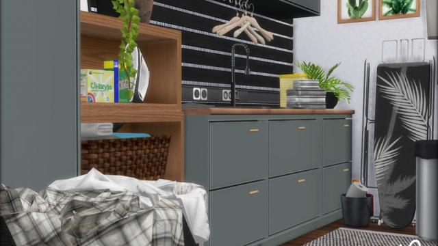 Zen Laundry Room для The Sims 4