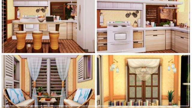 Floating Beach House for The Sims 4