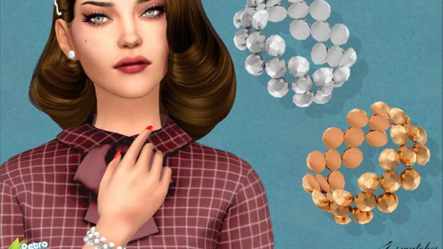 Peggy Bracelet 40s (right wrist) for The Sims 4