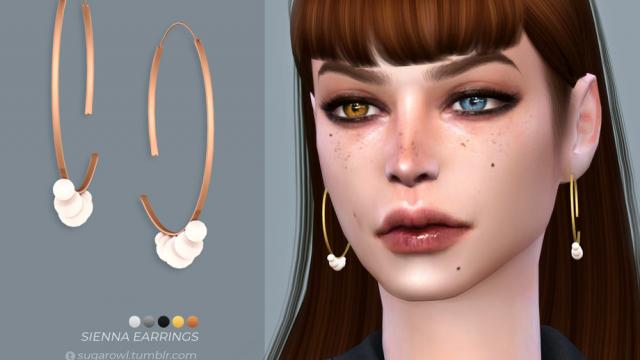 Sienna earrings for The Sims 4