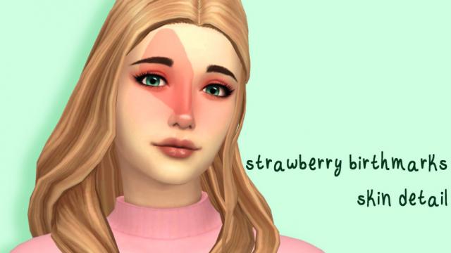 strawberry birthmark skin detail