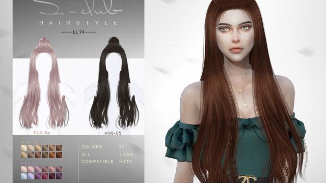 sclub ts4 hair n74 Lia