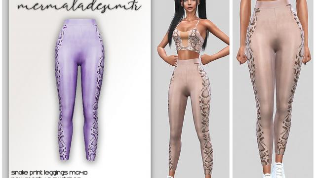 Snake Print Leggings MC140