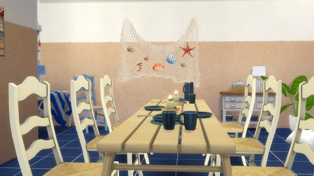 Hellening Dining room для The Sims 4