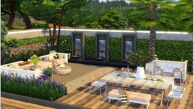 White Yard для The Sims 4