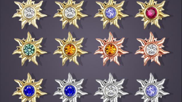 Sunburst Stud Earrings For Toddlers for The Sims 4