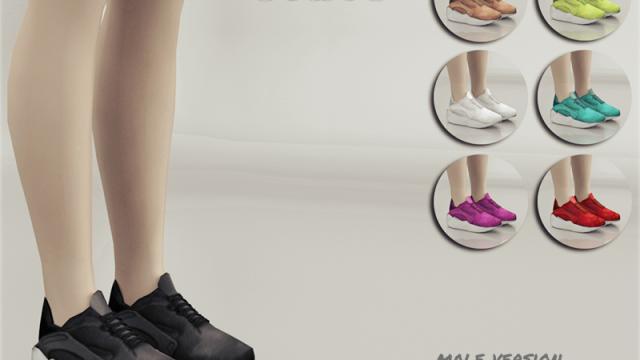 Madlen Stromboli Shoes(MALE) для The Sims 4